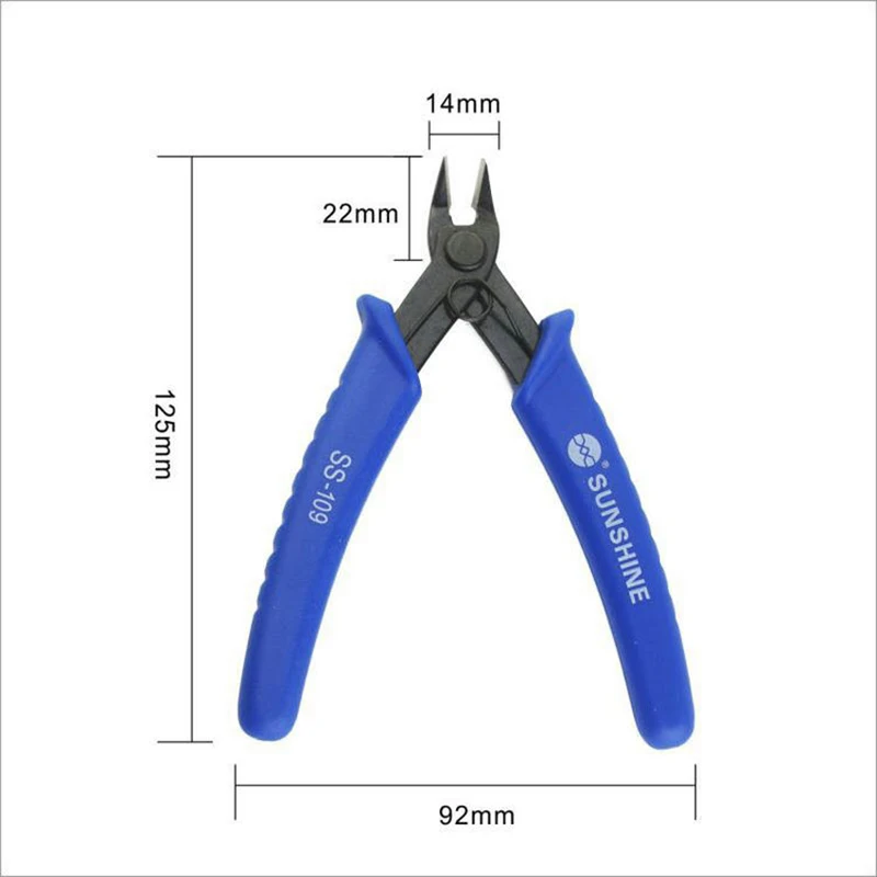 SS-109 di precisione più duro versione bevel naso pinze di taglio utensili speciali per manutenzione hardware offset pinza Multi Strumento Mano