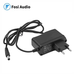 Fosi Audio DC 12V EU Power Supply AC 100V-240V 50/60HZ Converter Adapter DC12V 1.5A US Plug 5.5x2.5mm for Power Amplifier Audio