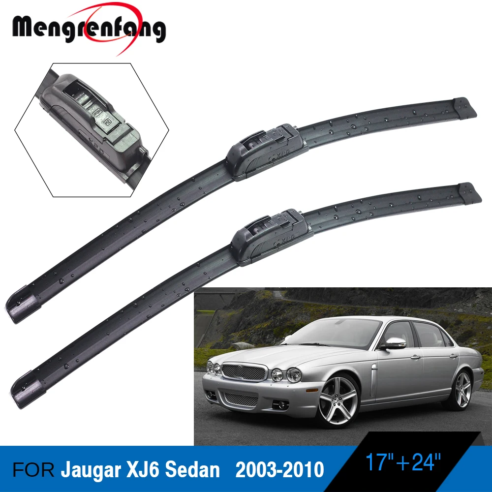 Щетки стеклоочистителя для Jaugar XJ6 Sedan, мягкие резиновые щетки стеклоочистителя J Hook Arms 2003 2004 2005 2006 2007 2008 2009 2010 Щетки стеклоочистителя для Jaugar XJ6 Sedan, мягкие резиновые щетки стеклоочистителя J Hook Arms 2003 2004 2005 2006 2007 2008 2009 2010