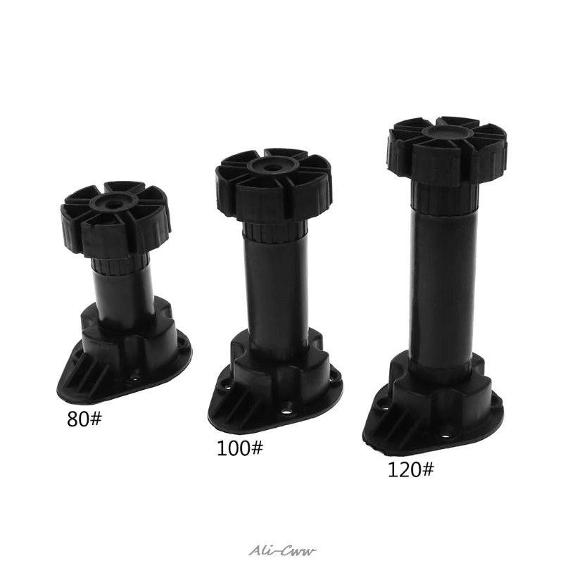 4pcs Hot Adjustable Height Cupboard Foot Cabinet Leg For Kitchen Bathroom