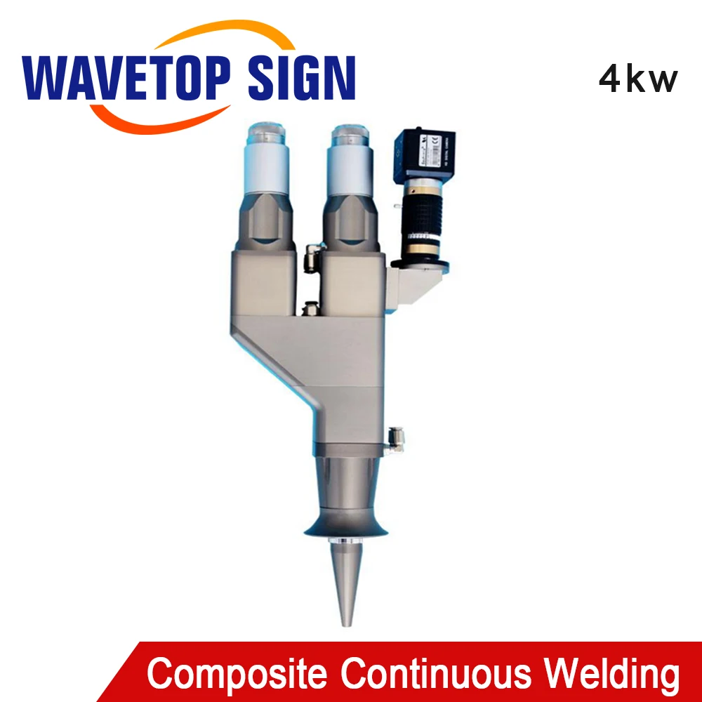 WaveTopSign 1064nm 4kw Composite Fiber Continuous Welding Head with QBH Connector Lens for Fiber Laser Welding Machine