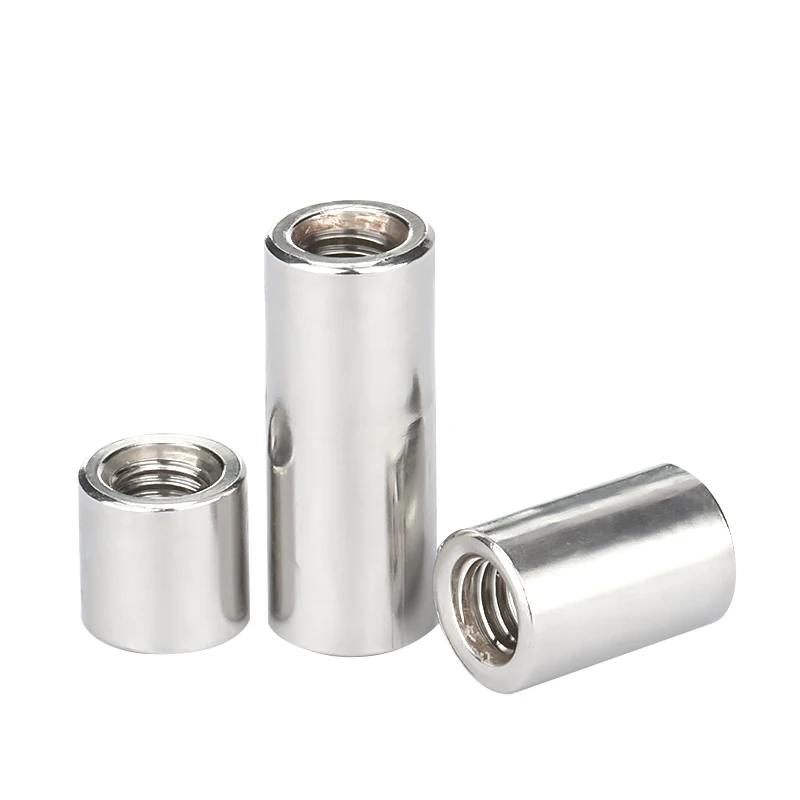 M3 -M8 304 Edelstahl Runde Joint Mutter Lange Runde Stecker Mutter Runde Kupplung Stecker Joint Zylindrischen Joint Schraube