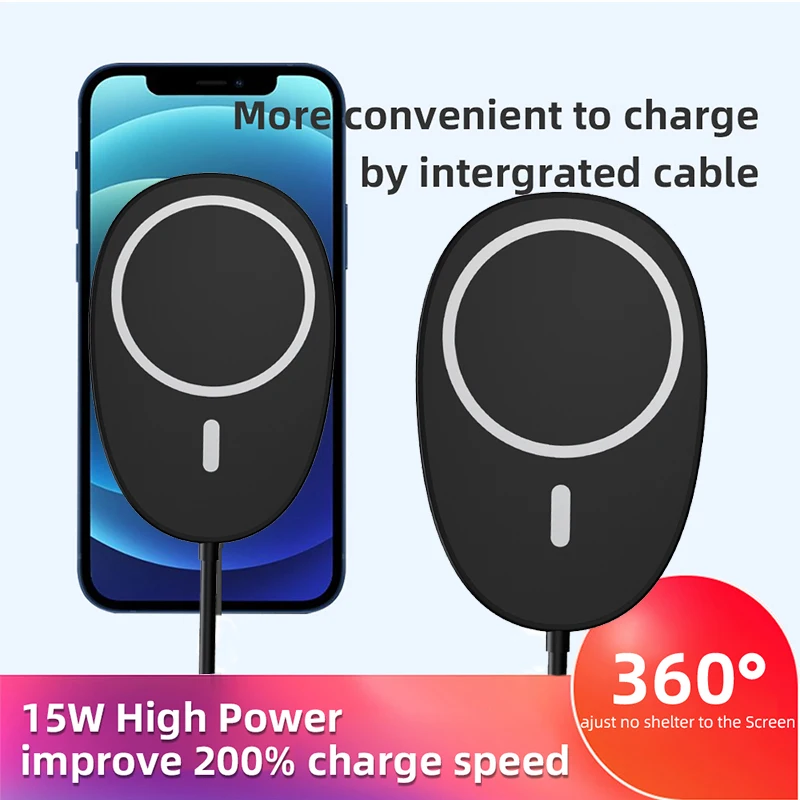 car phone holders phones 15W magnet car mount wireless charger is suitable for iphone13 12 car magnetic wireless charging stand