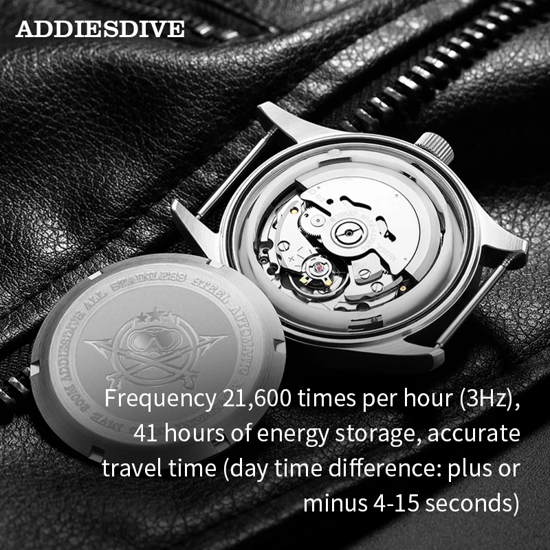 Addies Dive  Watch Automatic Mechanical Diver Watch C3 Luminous men\'s watches divers Sapphire Crystal 200m dive watch NH35