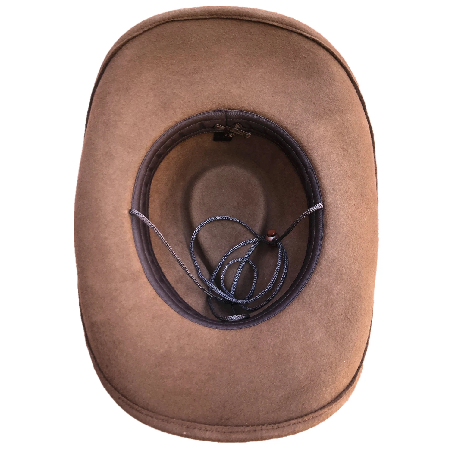 Brown Wool Felt Western Cowboy Hat For Men Women