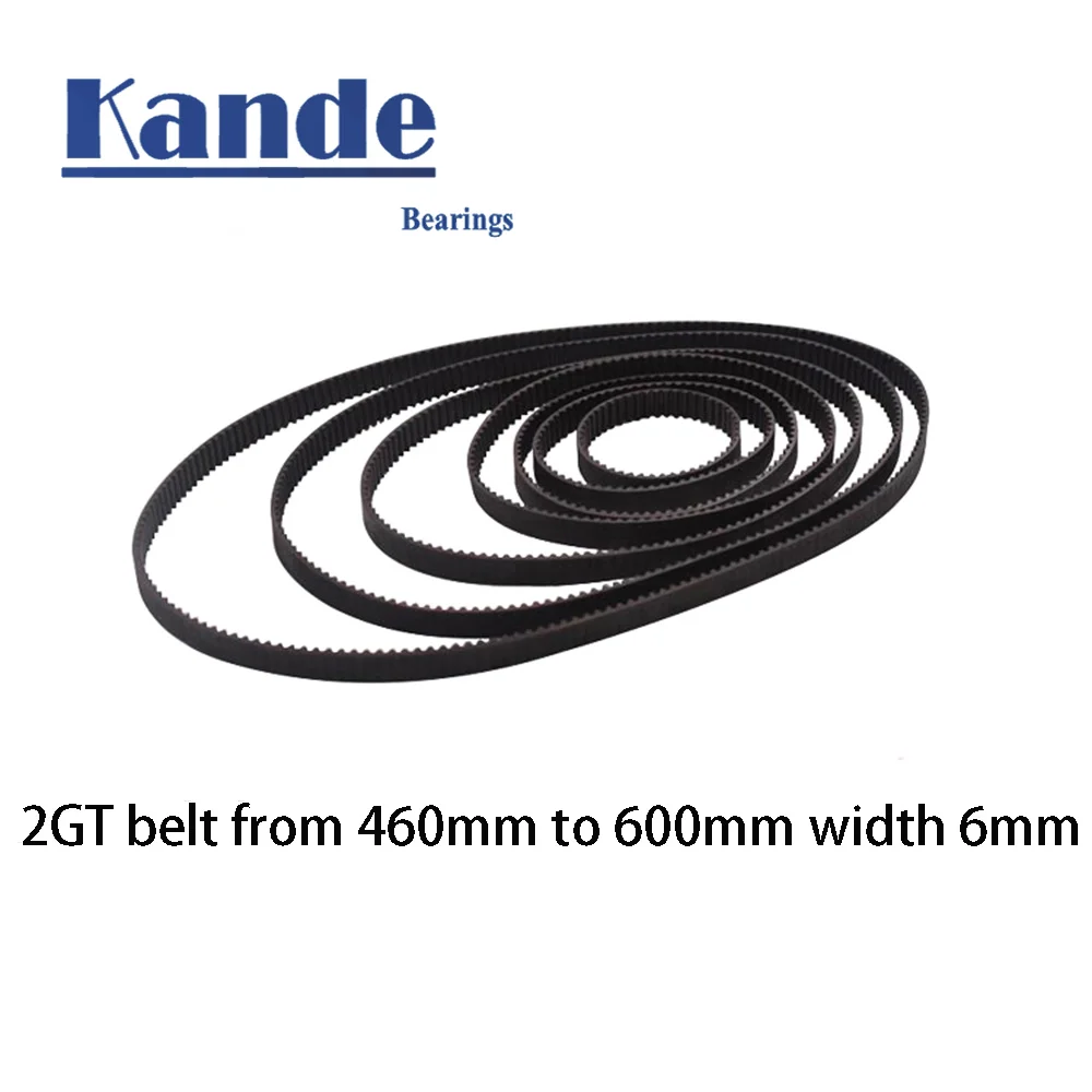 3D Printer Parts GT2 10mm Closed Loop Rubber Timing Belt 192 200 202 220 232 240 250 260 280 294 300 320 340 350 360mm 2GT 1pcs