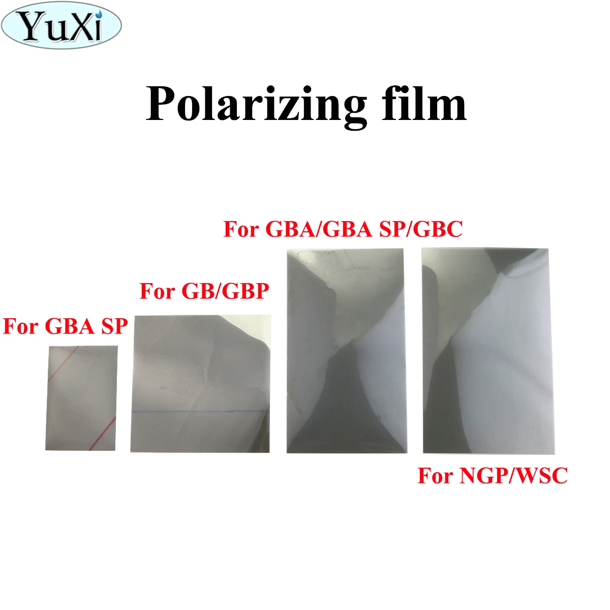 

YuXi Polarized Polarizer Filter Film Sheet For Gamboy for GB DMG for GBA GBP GBC GBASP NGP WSC Backlit Screen Modify Part