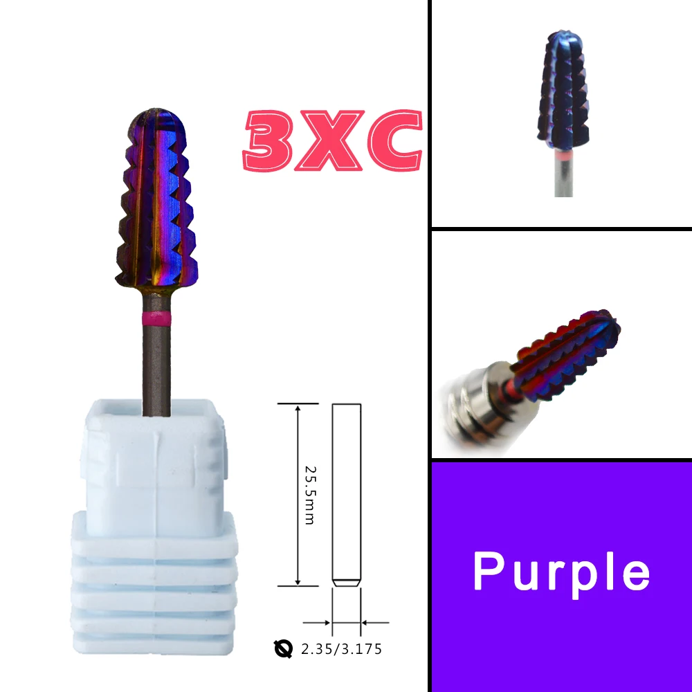 Carbide Volcano Carbide Tungsten barrel nail Carbide stable shank Accessories Cutter pedicure drill bits