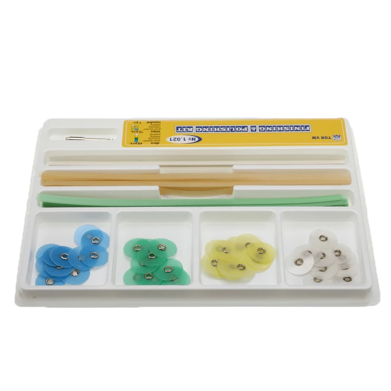 

123PCS/Box 48pcs 12mm Dental Finishing and Polishing Discs Gross 75pcs Reduction Contouring Mandrel Stripes Filling Material Set