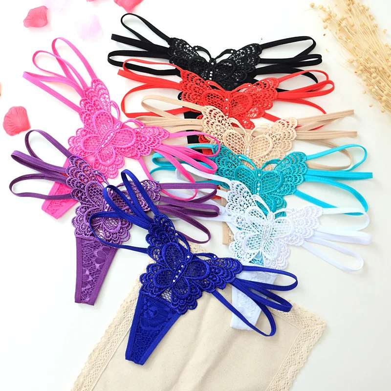 

7color Gift beautiful lace leaves Women's Sexy lingerie Thongs G-string Underwear Panties Briefs Ladies T-back 1pcs/Lot SF9606