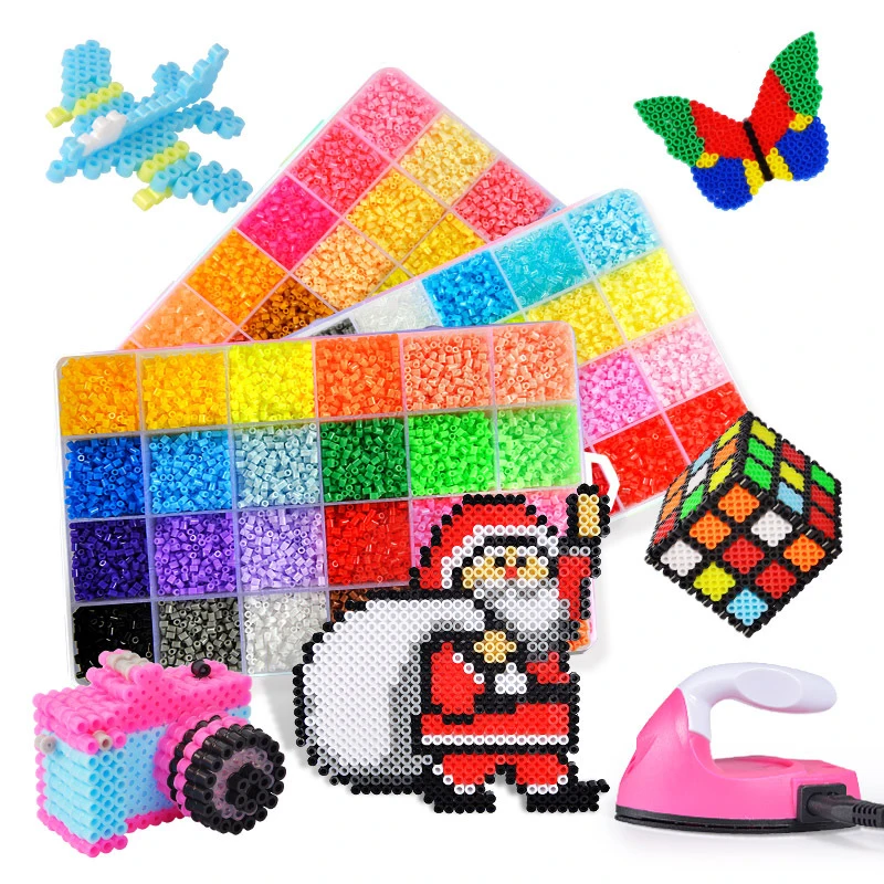 24 / 72 Colors 5mm hama Beads/ Iron Beads diy Puzzles 2.6mm Education Beads 100% Quality Guarantee perler Fuse beads diy toy