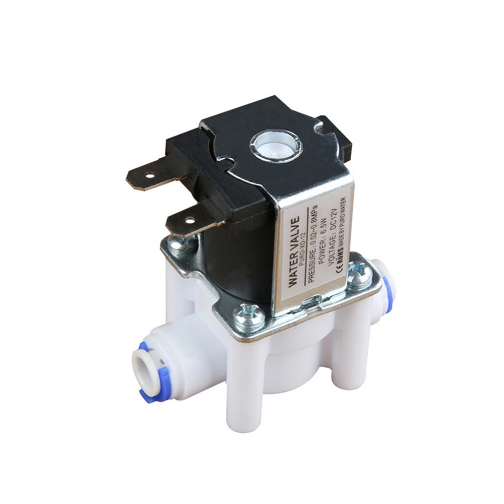 3/8 Water Inlet Solenoid Valve 24V Water Purifier Reverse Osmosis RO Fittings Quick Mounting Valve Switch