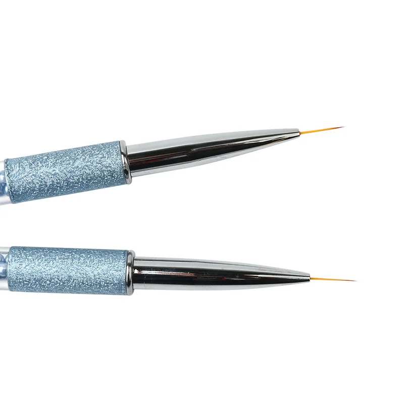Blaue Perle Strass Acryl Nail Art Stift Tipps 3D Malerei Zeichnung Liner UV Gel Pinsel Maniküre Werkzeug für den professionellen Einsatz – Detail 6