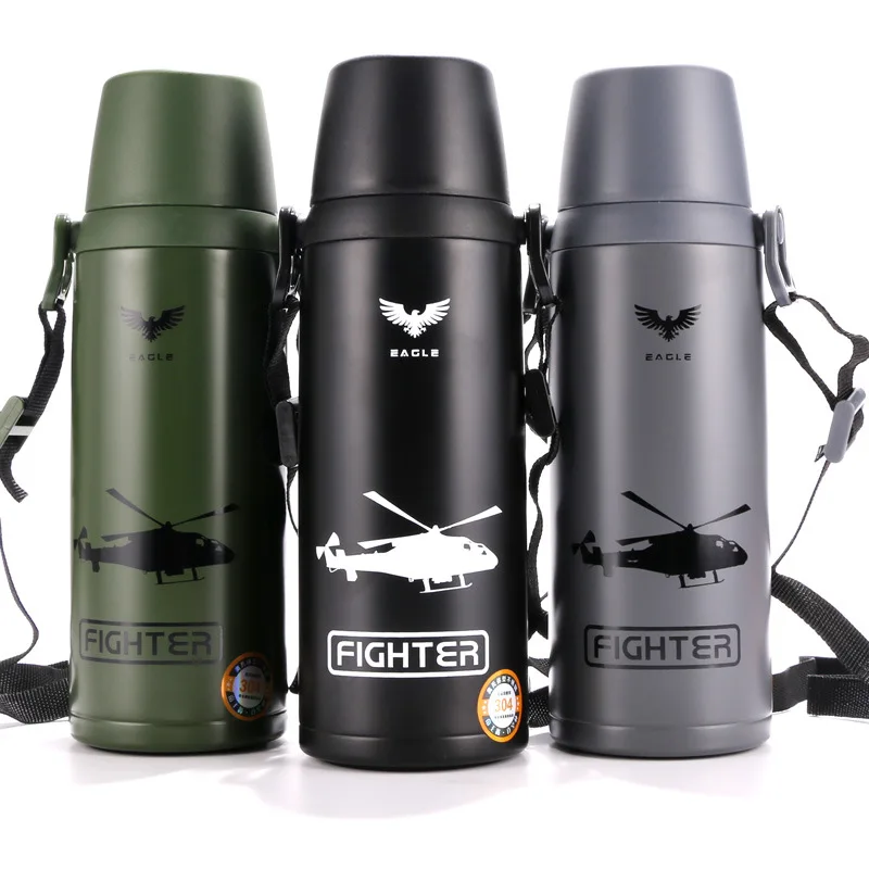 

850ml/1000ml Large Capacity Thermos Bottle Double Walled Vacuum Flask High Quality Coffee Tea Thermos Mug Sport Travel Mug