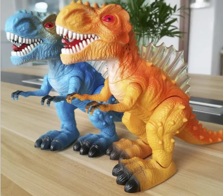 Children's electric dinosaur toys luminescent sound simulation animal plastic model toy