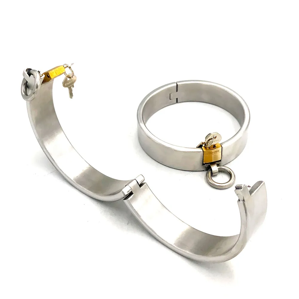 Exquisite 3.2CM High Top Stainless Steel Bondage Neck Ring Posture Collar Necklet With Lock Restraint Adult Bdsm Sex Toy - Image 6