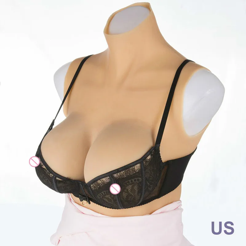 

Silicone Boobs Fullbody Tight Suit CD TG TV Drag Queen G cup Breast Forms Push Up Crossdresser Transgender Queen Mastectomy Bra