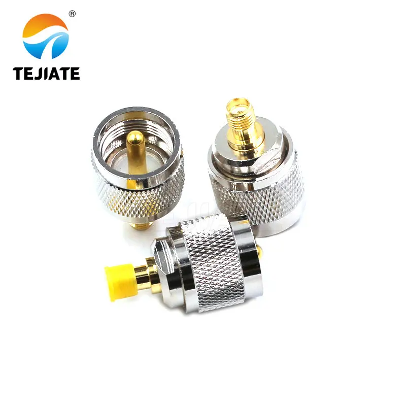 2PCS Interphone Adapter Connector SMA Female To Male Header Feeder Adapter
