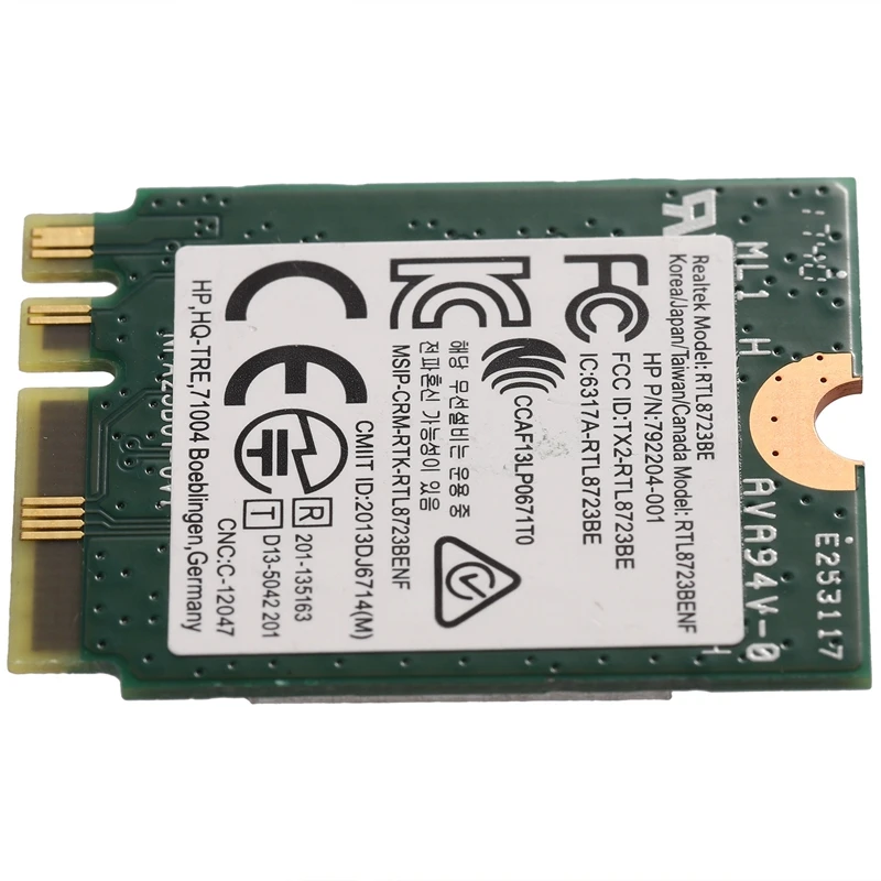 HOT-Wireless Adapter for Realtek RTL8723BE 802.11N WiFi Card Bluetooth 4.0 NGFF Card SPS 843338-001 300Mbps