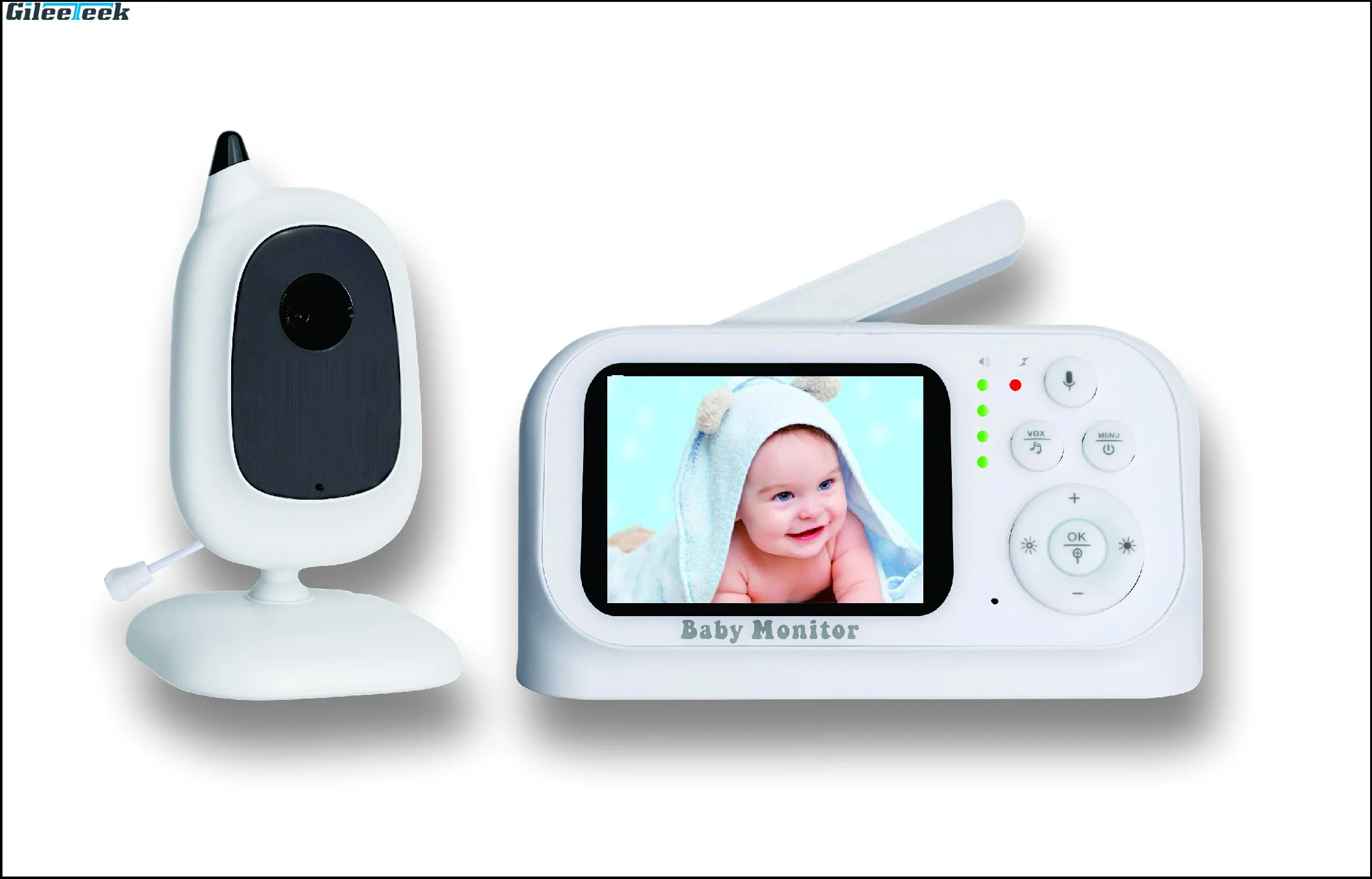 980 Baby Monitor Wireless Camera 3.2” TFT Color Display Sicurity Camara 2 Way talk baby camera with monitor CMOS Image Sensor