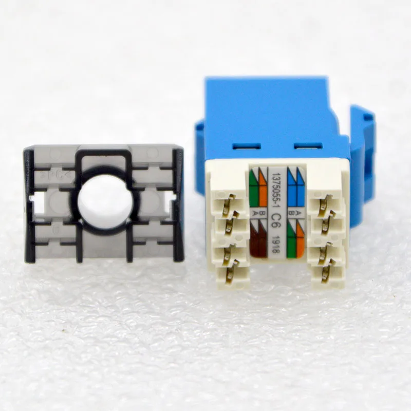 100pcs New Hot Sell high Quality gold plated 1933748-6  RJ45 Connector Category Six Unshielded Network Module Wholesale