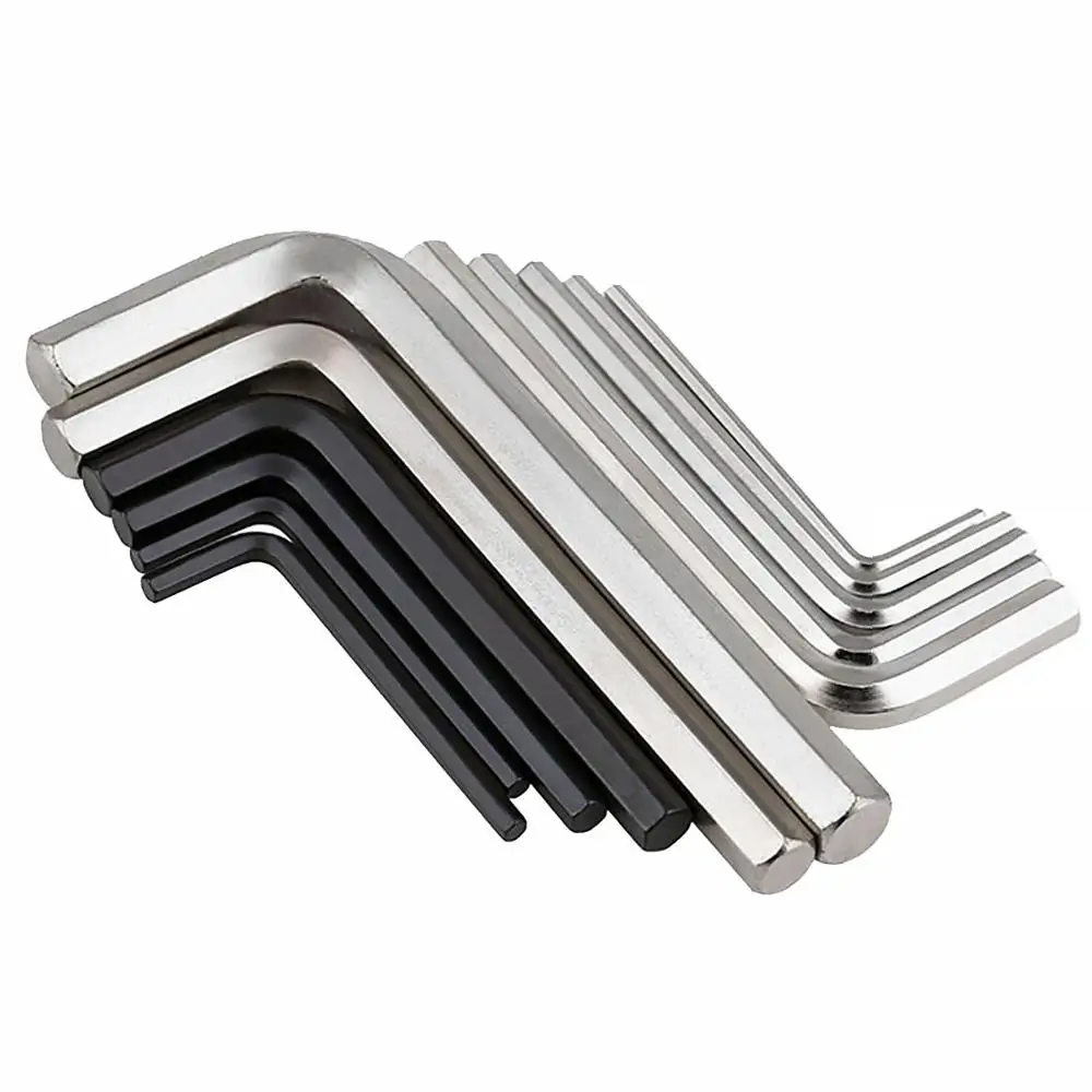 L-Shaped Hex Key Short Arm Allen Wrench Screwdriver Repair Tool Metric 0.7mm-14mm Hexagon Spanner For Bicycle Machine Repair