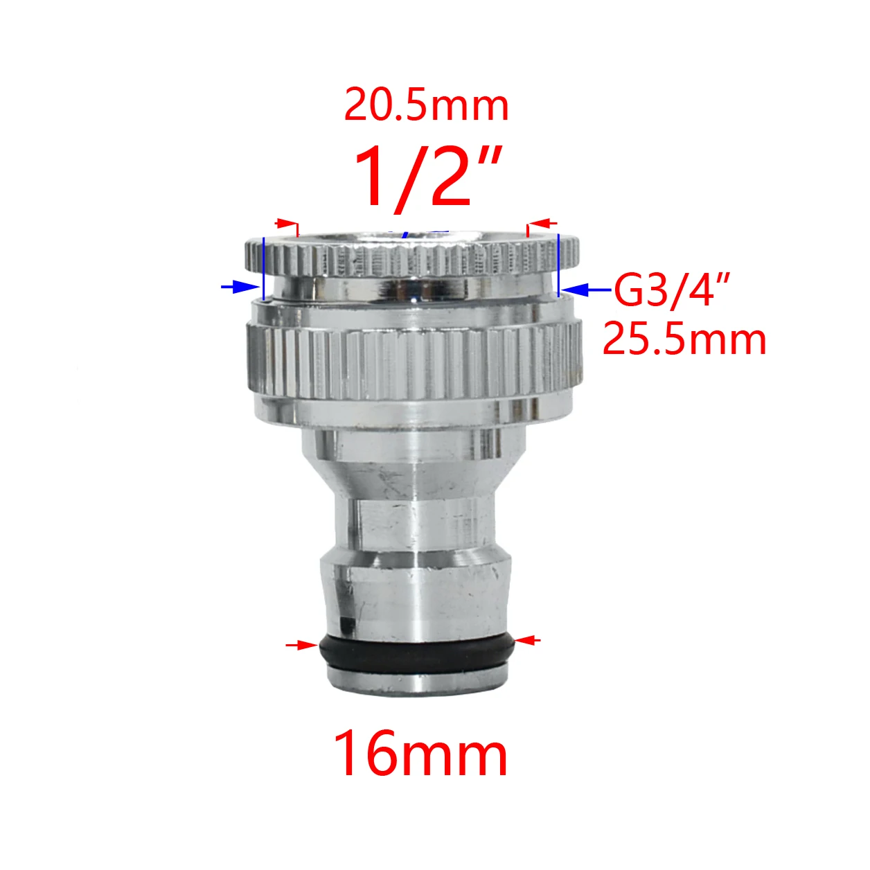 Adaptador de latón para riego de jardín, accesorios de conector rápido para manguera de cobre por goteo, rosca de 1 pulgada, 1/2, 3/4, 5/8, 1 pieza