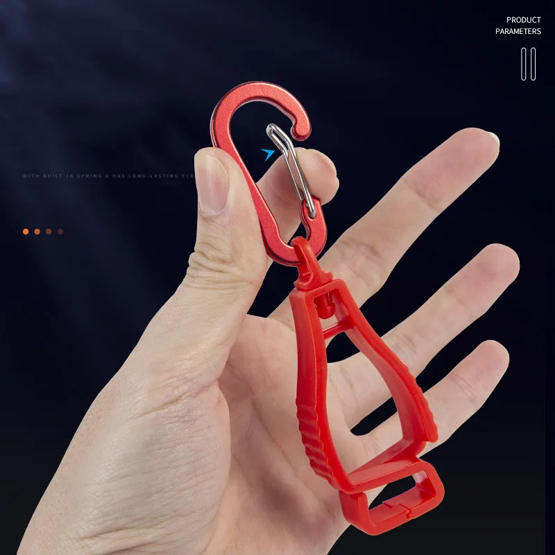 New Carabiner 360° Multi Function Tool Carrying Clip Holder Clamp Grabber Catcher Safery Work For Gloves Helmet Bag Towel Useful