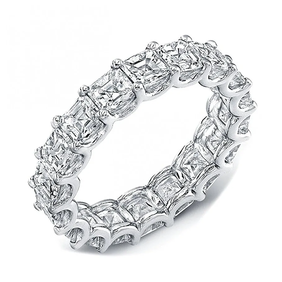 choucong 3-in-1 Statement Ring sets 925 Sterling Silver Princess cut AAAAA cz Engagement Wedding Band Rings For Women Jewelry