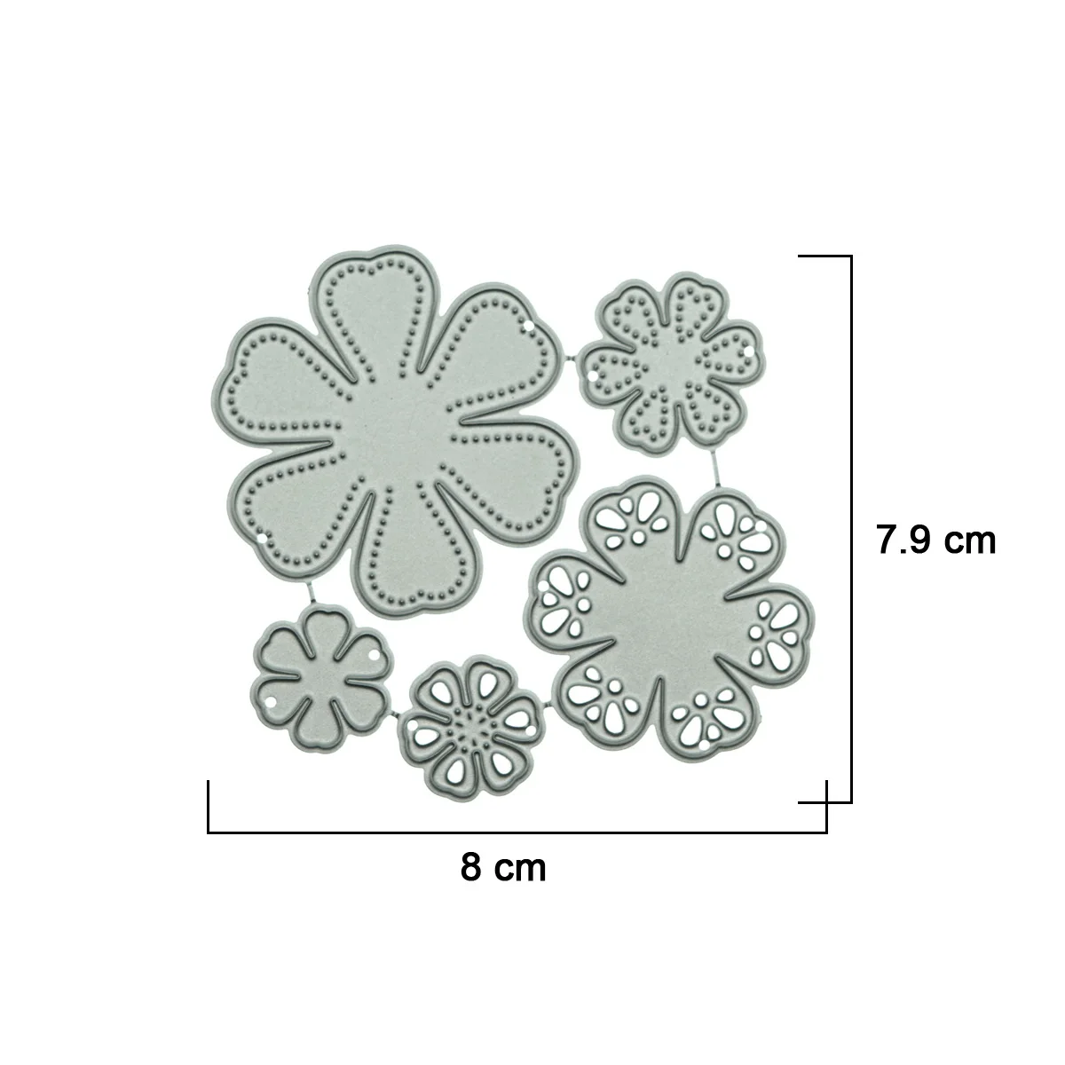 Multi 6-Petal Flower Floral Metal Cutting Dies For Scrapbooking Handmade Invitation Card Decorating Cutter Punch Stencil