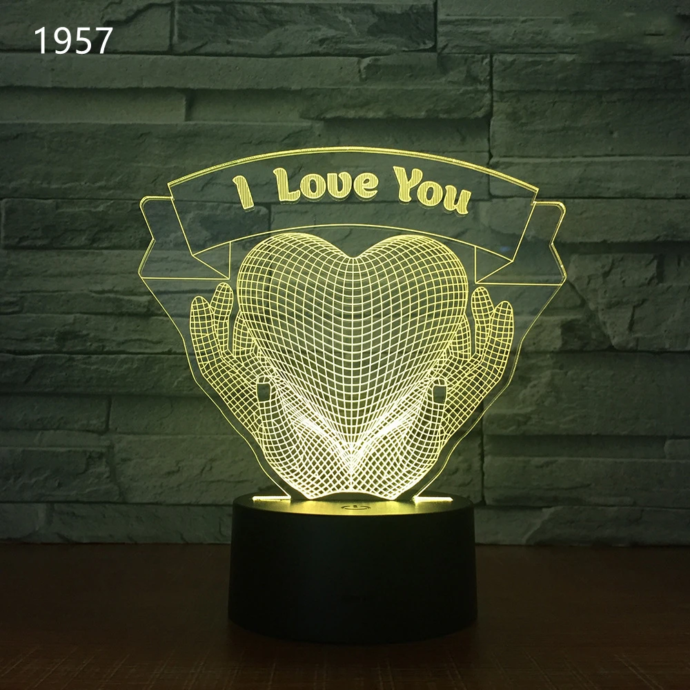 Holiday Gifts Fancy Lighting 3D Nightlight Decoration for Bedroom Sensor Light Night Lamp Mystic Messenger Gift Valentines Day