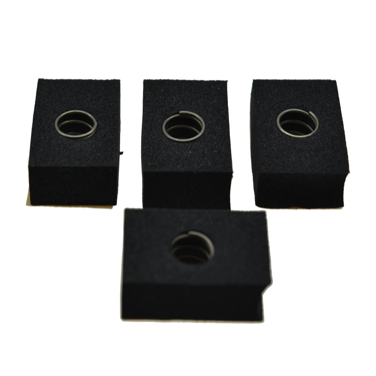 Dopro 4pcs Bass Pickup Height Foam Pickup Height Adjustment Pads with Springs for Precision P Bass or Jaquar Pickups