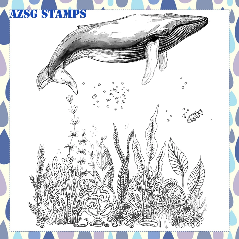 AZSG Various Ocean fishes Clear Stamps NEW 2020 For DIY Scrapbooking/Card Making/Album Decorative Silicone Stamp Crafts