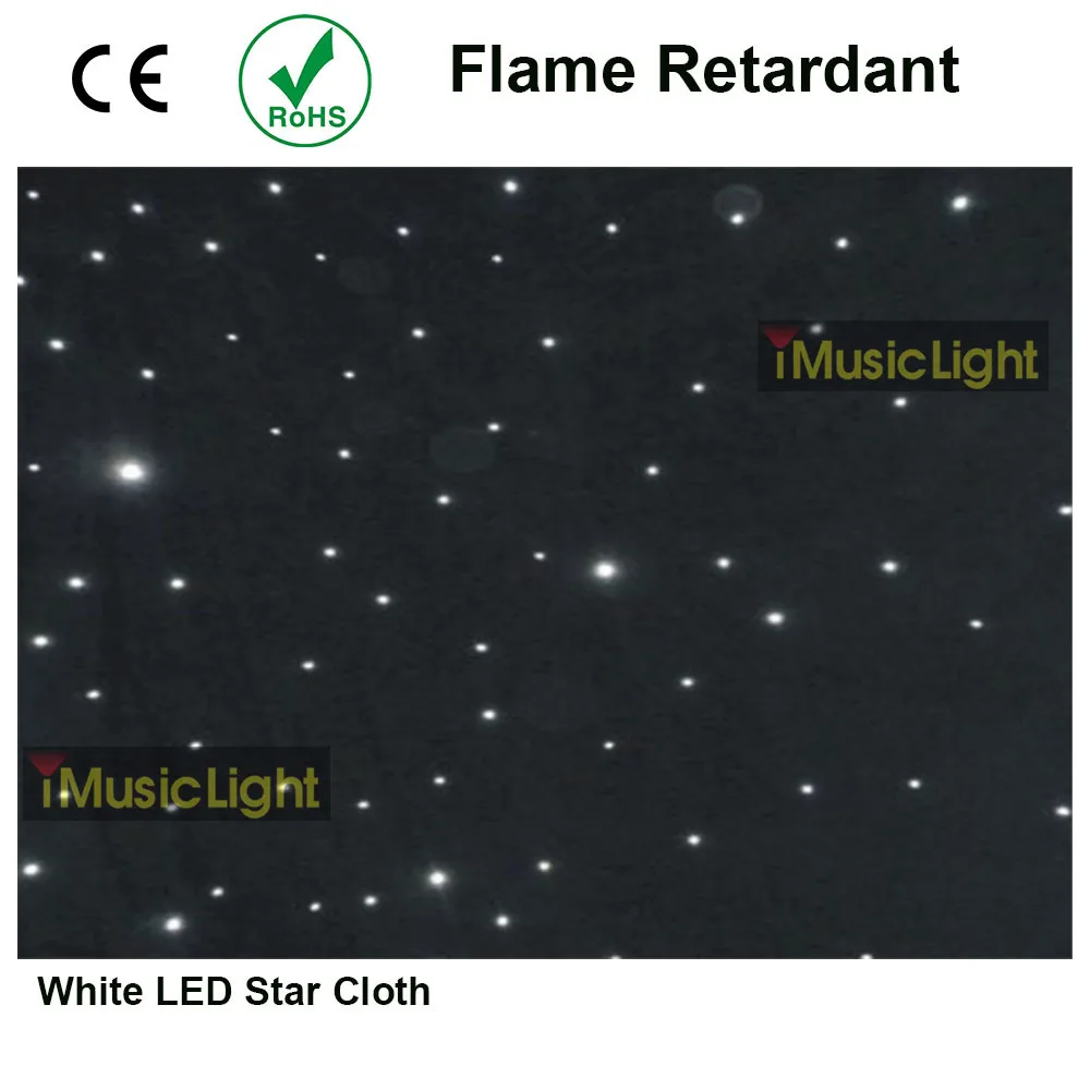 

3m X8m LED Star Curtain With White LEDs for DJ Stage Pub Wedding Birthday Party Event Celebration Backdrop