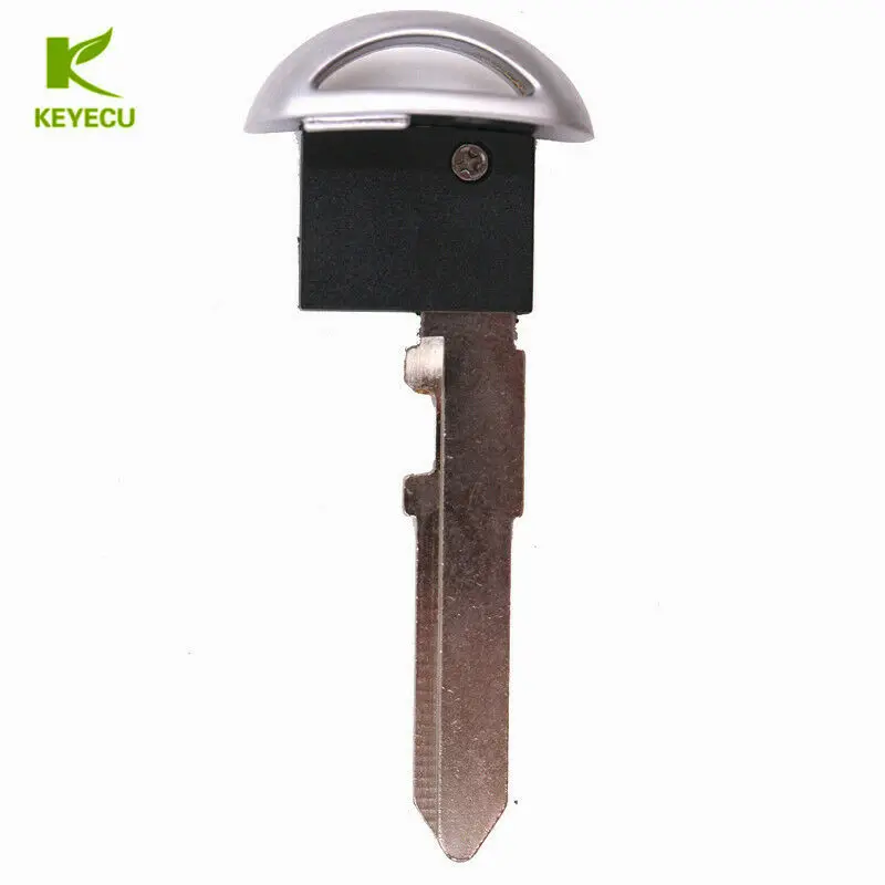 KEYECU 2PCS Uncut Replacement Remote Smart Key Emergency Insert Blade Blank for Mazda 3 5 6 CX-5 CX-7 CX-9 MX-5 Miata RX8