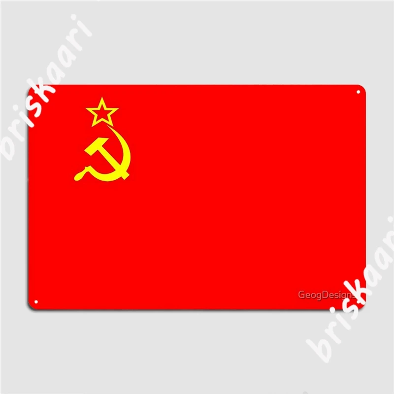 Ussr Soviet Union Flag Flag Red Army Russia Metal Signs Cinema Living Room pub Garage Vintage Poster Tin sign Posters