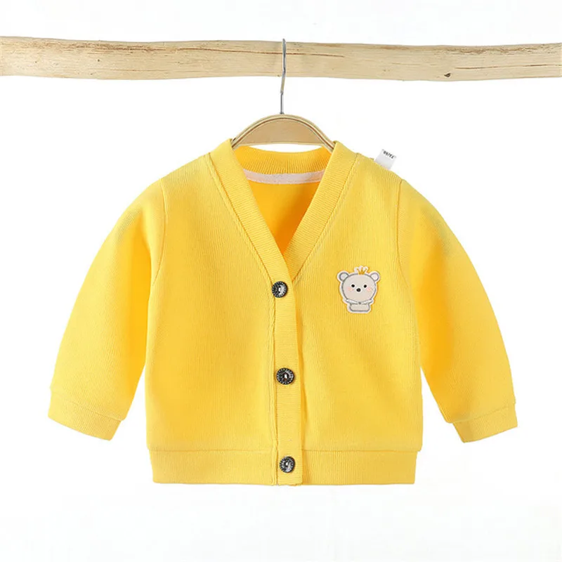 Autumn/Winter Baby Girls Boys Clothes Knitted Cardigan Jackets Newborn Infant Kids Baseball Uniforms Children Coats Outerwear