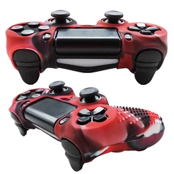1Pcs Camouflage Silicone Rubber Skin Grip Cover Case for PS4 PlayStation 4 Controller 7.09x4.33inch