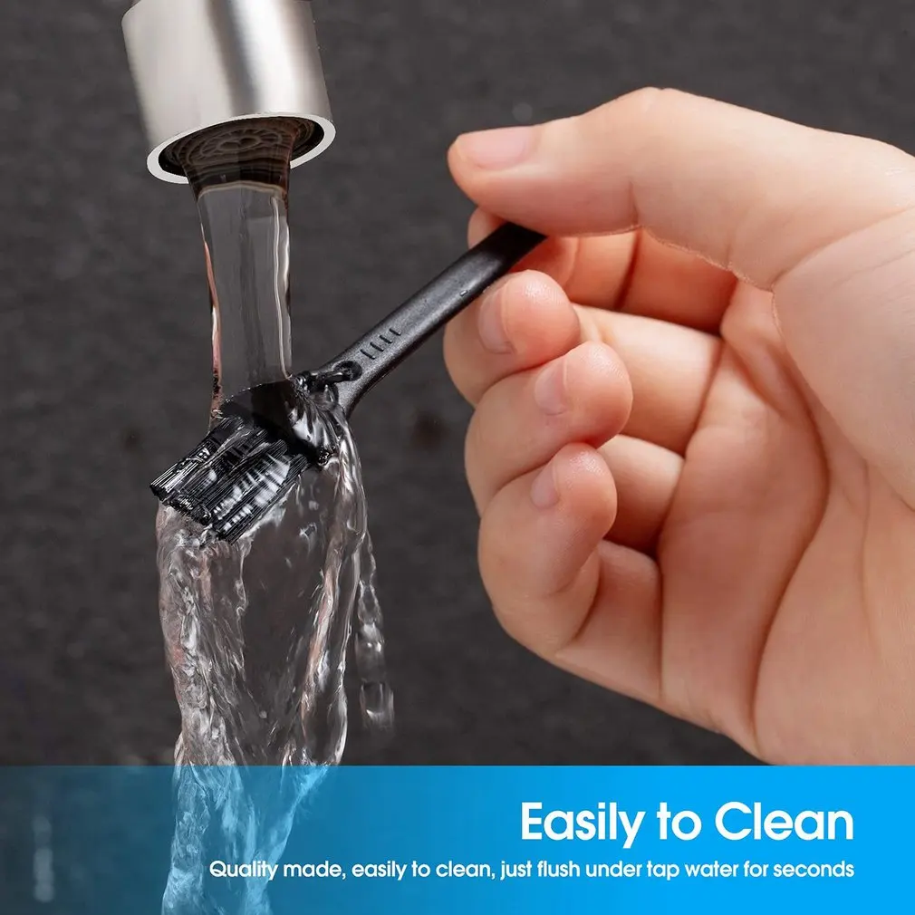Escova de limpeza de lâmina de escova pequena escova de limpeza de plástico de polietileno preto escova de limpeza portátil
