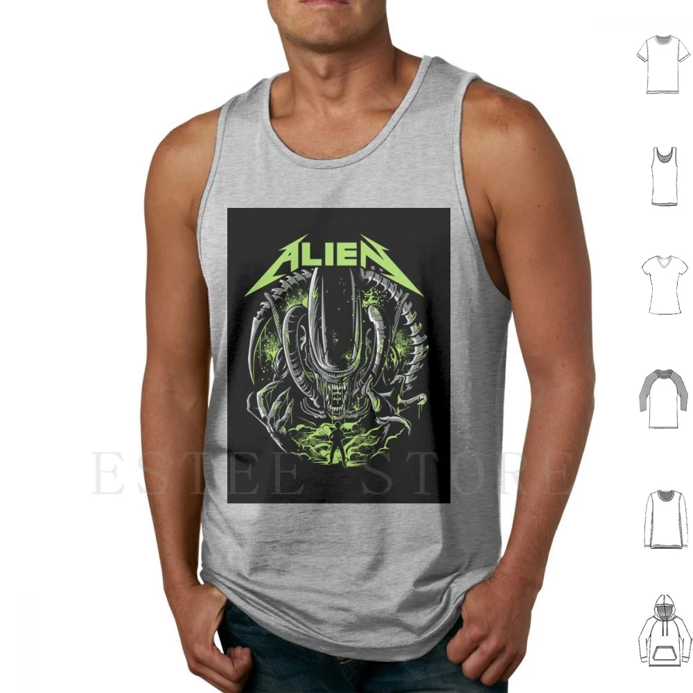 Green Tank Tops Vest The Eighth Passenger Movie Series Saga Anime Cute Fanart Fan Art Figital Ellen Ripley Black Green Vs