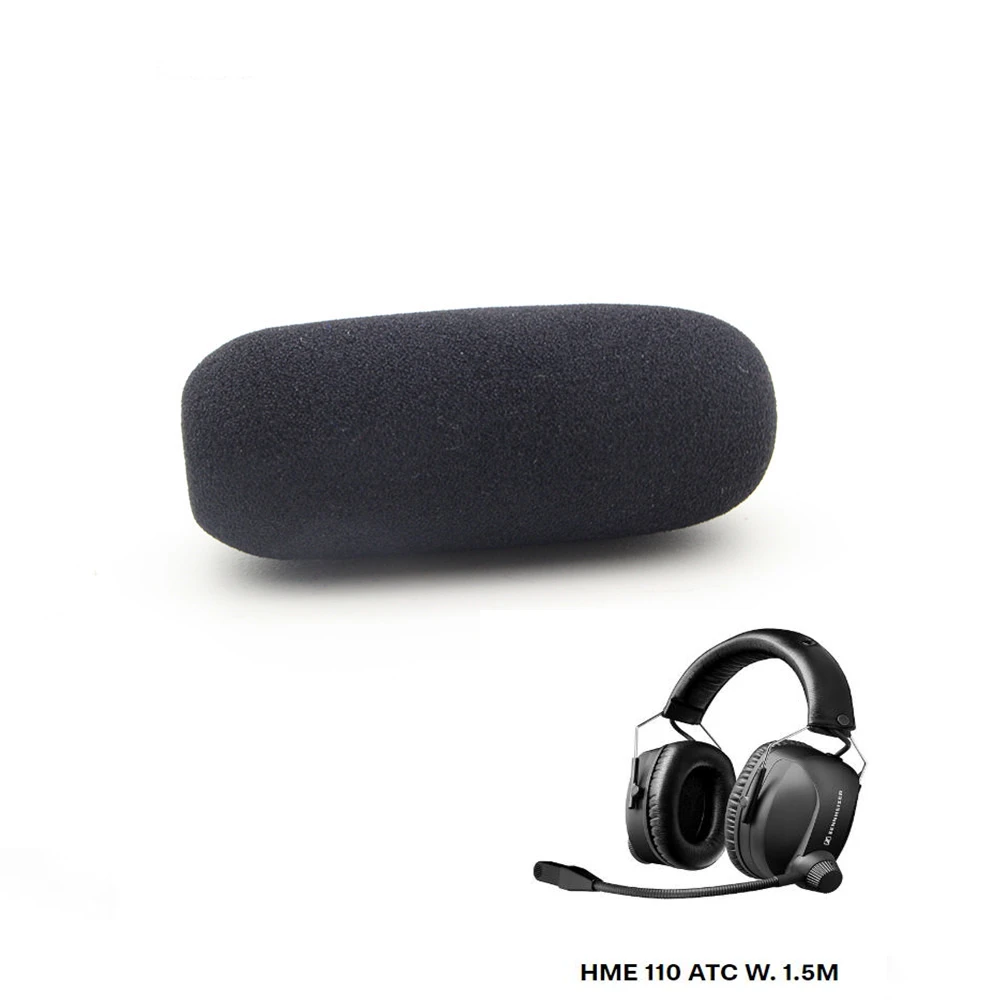 10 قطعة Mic رغوة غطاء الزجاج الأمامي ل سنهيسر الطيران سماعات HMEC-25 ، HME100 ، HME110 ، HMEC-300 ، HMEC-350 ، HMEC-400