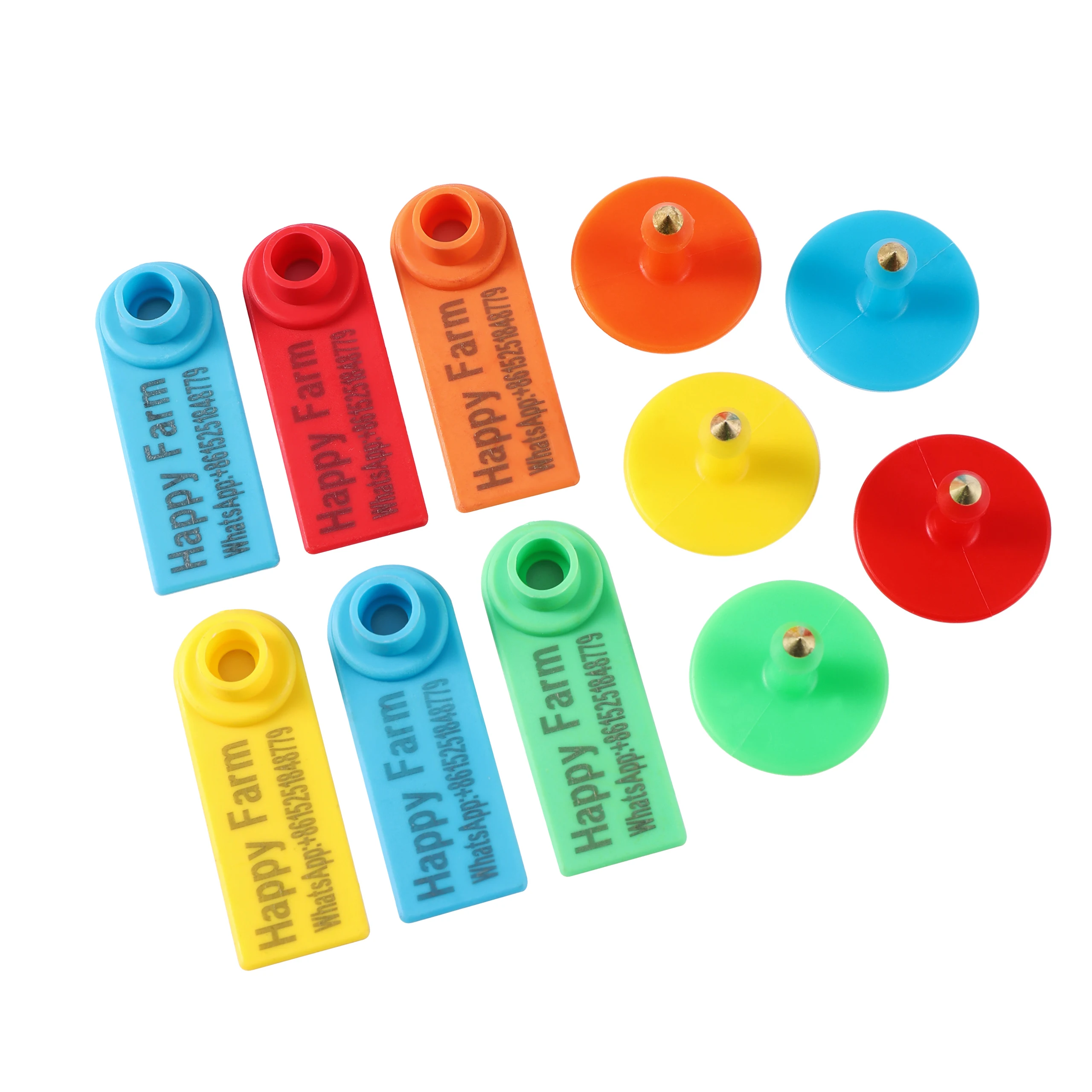 DIY Custom Sheep Ear Tag Laser Printing Name Telephone Number LOGO Pig Cattle Rabbit Farm Animal Ear Tag Custom 30 Pcs