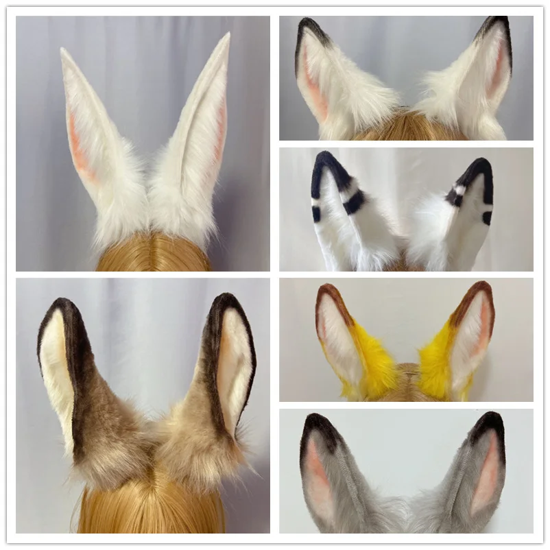 

Many Style Handmade Work Bunny Rabbit Ears Fold Style Hairhoop Hairbands Headband Headwear Cosplay Costume Accessories