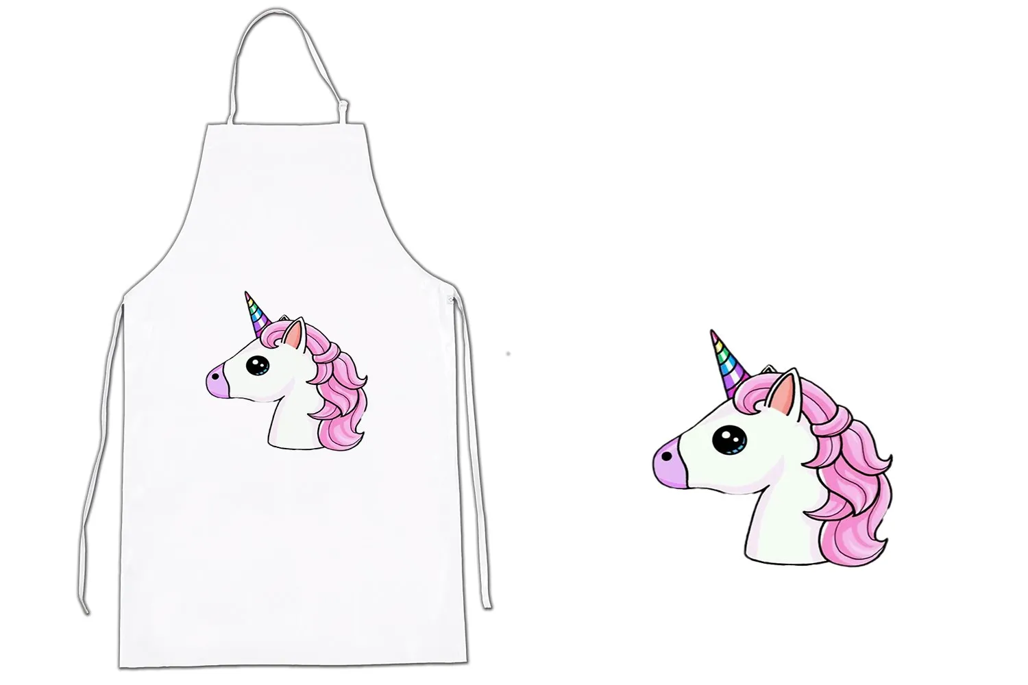 Apron PINK UNICORN CUQUI kitchen kitchen apron