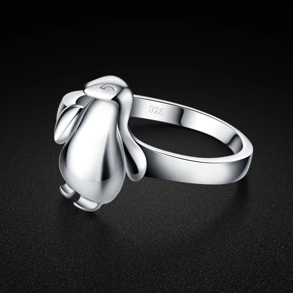 

Cute Animal Rings For Women 925 Sterling Silver Penguin Ring Aesthetic Fashion Geometric Finger Ring Jewelry Gift bijoux