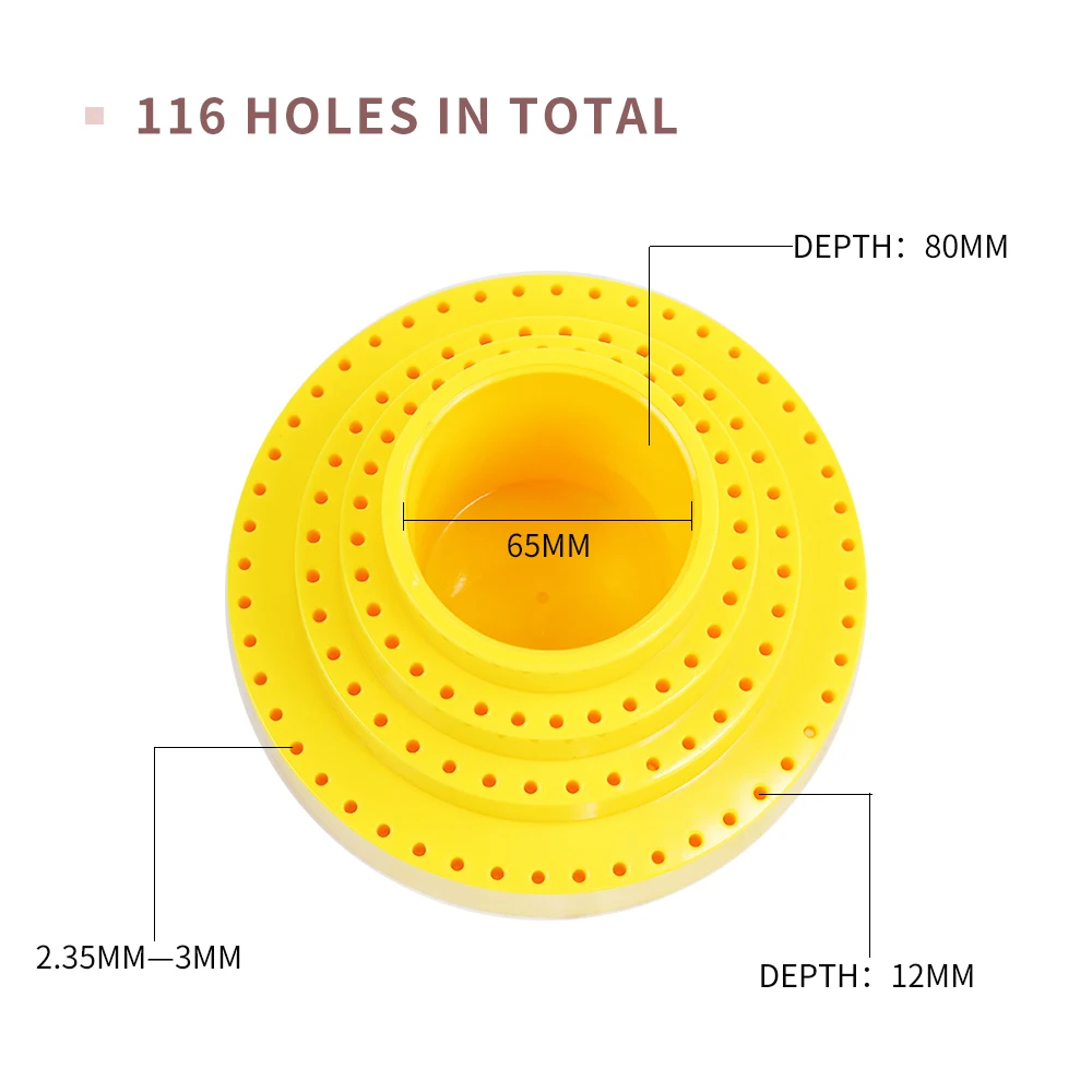 Rotary Polishing grinding head storage box, three layers 116 holes ,5 color options Jewley making tools