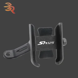 Soporte de aluminio para teléfono móvil, accesorio de motocicleta para Honda SH125i, SH150i, SH 125i, 150i, SH125, SH150, 2006-2021, 2018, 2019, 2020