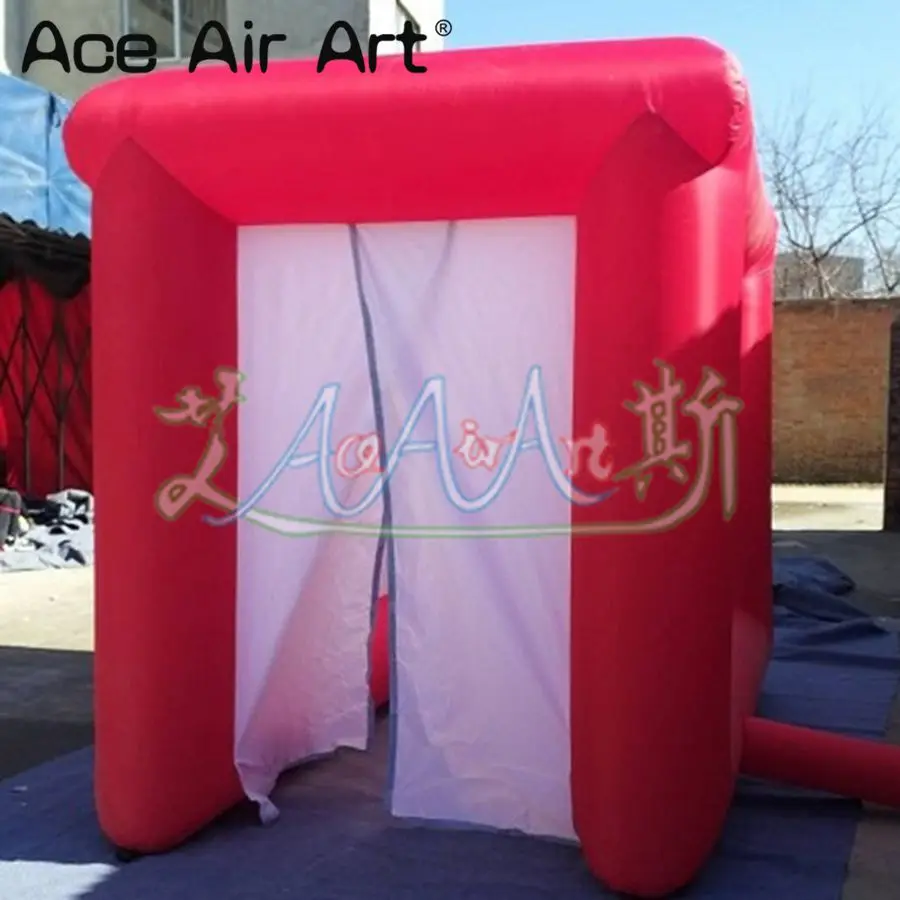 3mL x 2mW x 2.5mH Rapid Set Up Inflatable Decontamination Sterilizing Shelter House Red Tube Disinfection Tunnel Tent