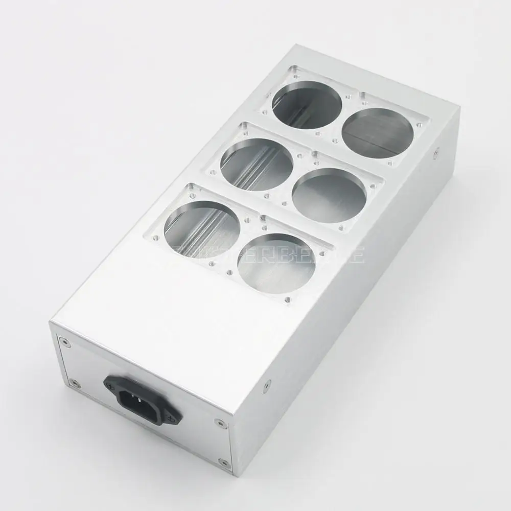 HiFi EU Plug Power Case All Aluminum European Standard Power Socket Chassis DIY Box