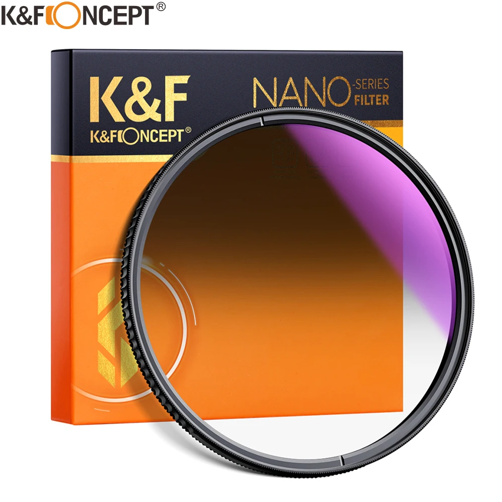 K & F Concept Nano-X HD GND8 filtr obiektywu szkło optyczne Multi-powłoki miękkie Gradient ND8 filtry 49mm 58mm 62mm 67mm 72mm 77mm 82mm